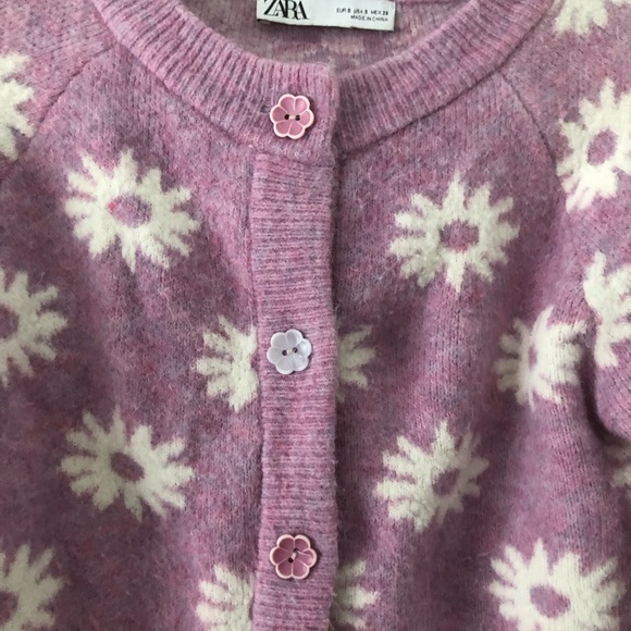 Zara Floral Cropped Cardigan | Size S - Picture 3 of 7